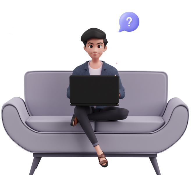 faq boy with logos